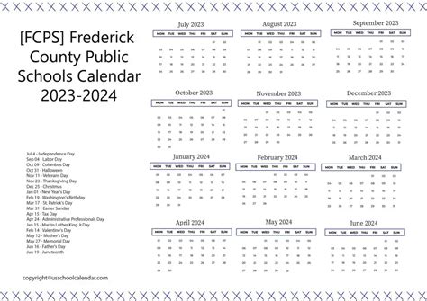 Fcps Frederick Calendar